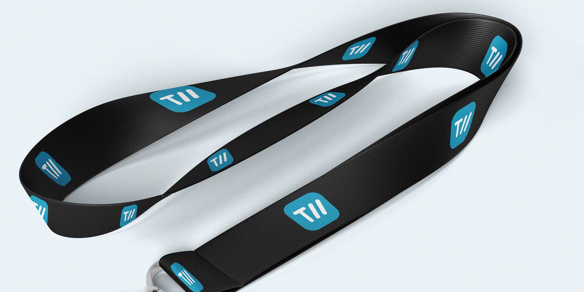 Black with blue keycord from Talentmark